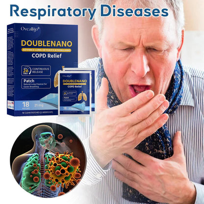 ✅Zatwierdzona przez FDA podwójna łatka Nano na ulgę w COPD (✅ Kaszel, świszczący oddech, duszność, plwocina, zatkany nos, zapalenie oskrzeli, objawy alergii, dyskomfort w płucach🫁)