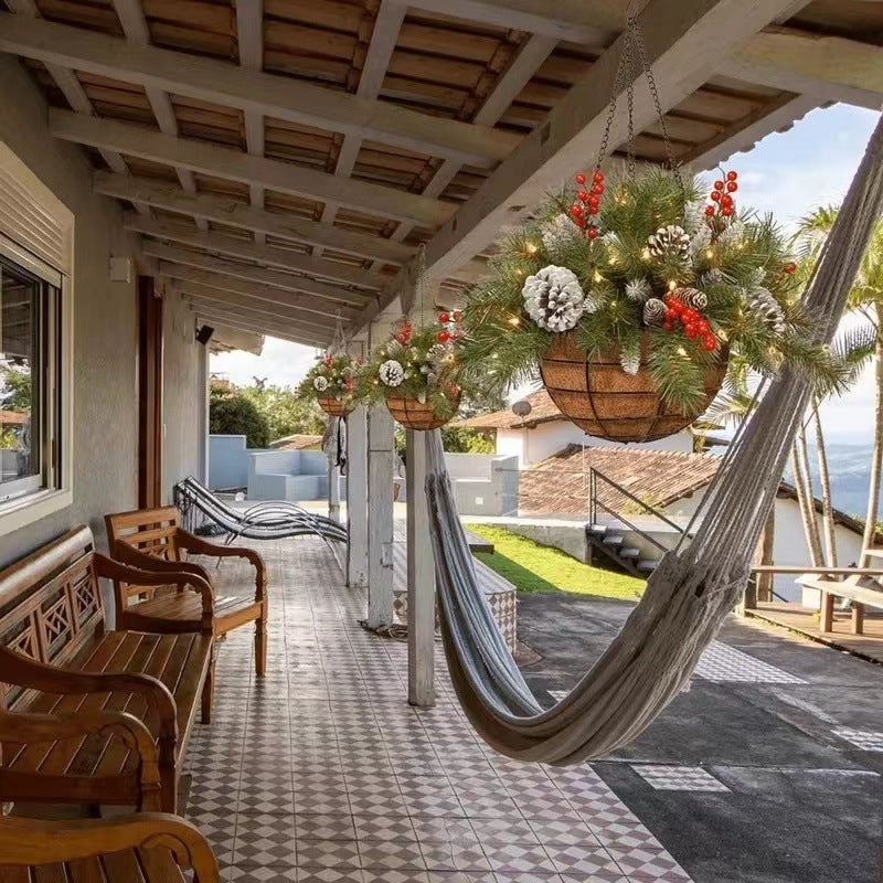 🎄Promocja Świąteczna 50% ZNIŻKI🔥Sztuczny Kosz Świąteczny z Oświetleniem