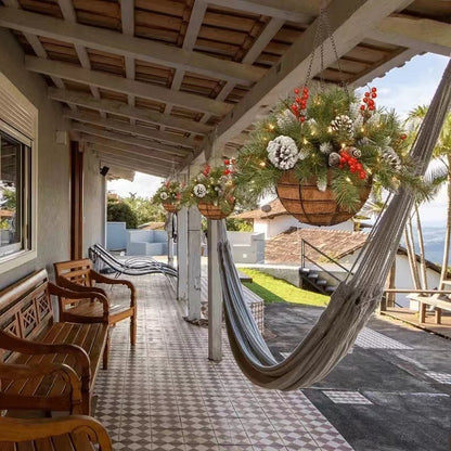 🎄Promocja Świąteczna 50% ZNIŻKI🔥Sztuczny Kosz Świąteczny z Oświetleniem