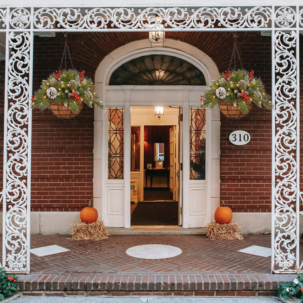 🎄Promocja Świąteczna 50% ZNIŻKI🔥Sztuczny Kosz Świąteczny z Oświetleniem